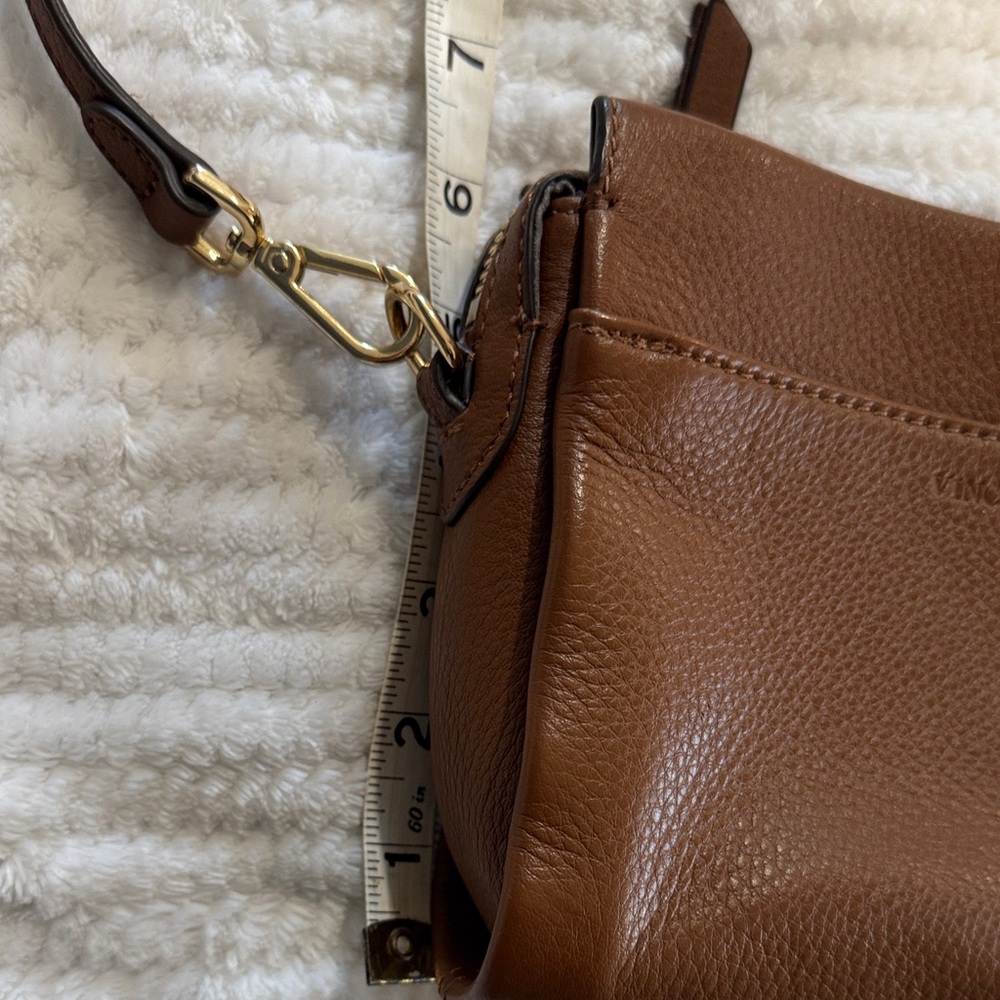 Vince Camuto Tan Leather Crossbody Bag - Picture 15 of 16